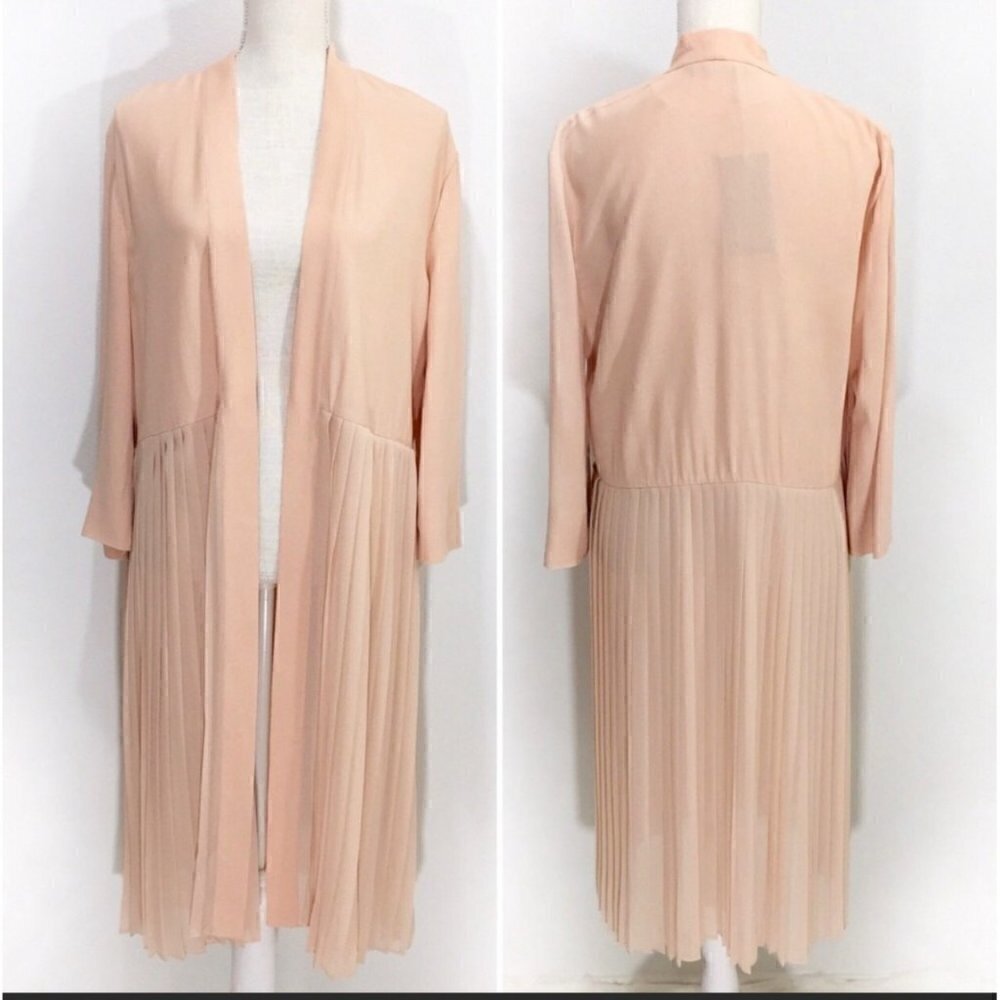 Pleated Peach Zara Kimono